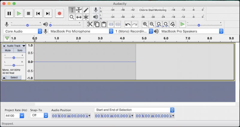Audacity audio software for mac